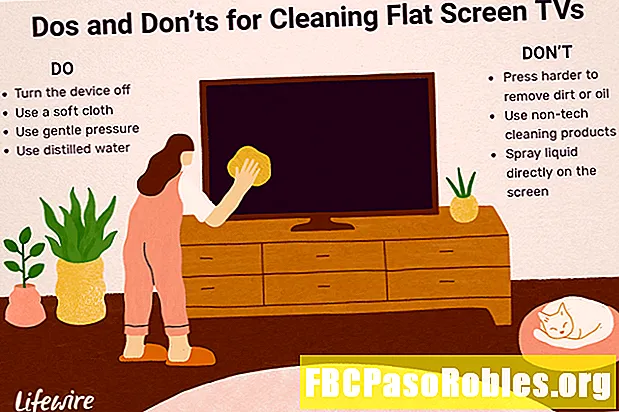 कैसे एक फ्लैट स्क्रीन टीवी को साफ करने के लिए