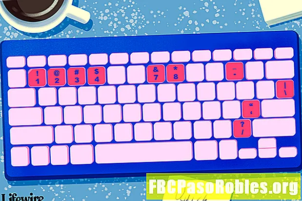 Símbolos comunes de teclado