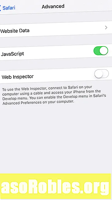 IPhone және iPod Touch үшін Safari-де JavaScript-ті қалай ажыратуға болады