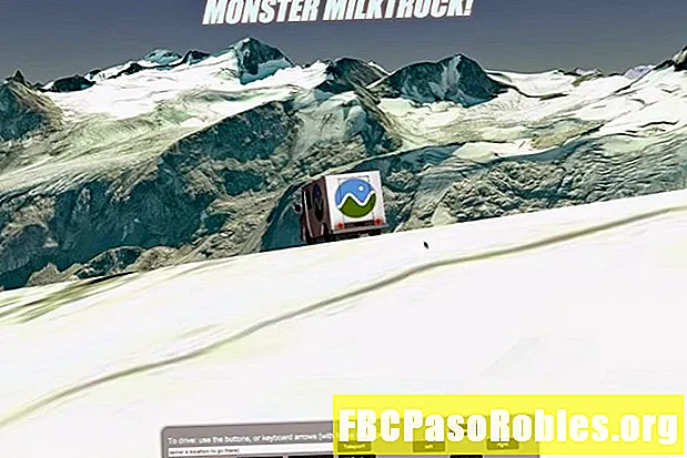 Ո՞րն էր Google Earth- ի Monster Milktruck խաղը: