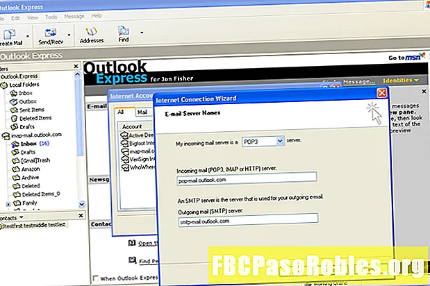 Acceso a su correo electrónico de Outlook.com con Outlook Express utilizando POP