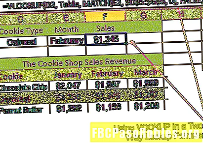 Tvíhliða leit með Excel með VLOOKUP 1. hluta
