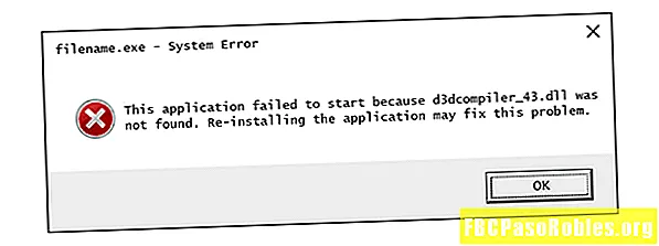 დაფიქსირება D3dcompiler_43.dll ვერ მოიძებნა ან შეცდომები არ არის