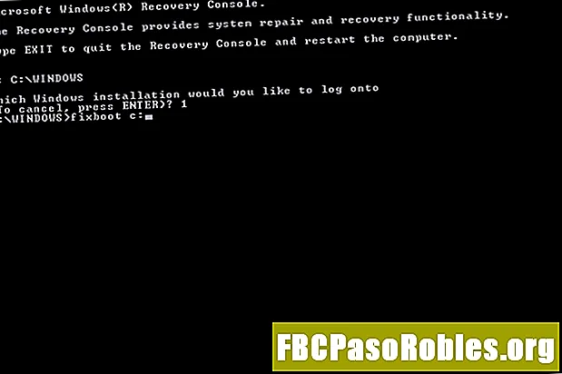 Fixboot Command (helyreállítási konzol)