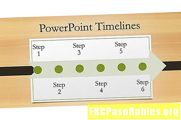 Hvordan lage en tidslinje i PowerPoint