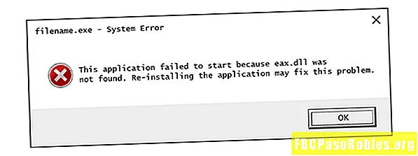 Ինչպես շտկել Eax.dll- ը չի հայտնաբերվել կամ բացակայում են սխալները