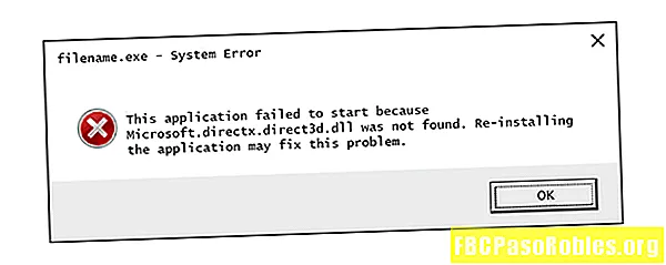 Kako popraviti pogreške Microsoft.directx.direct3d.dll