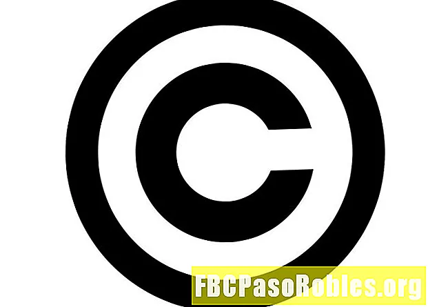 Sådan skrives copyright-symbolet på din computer