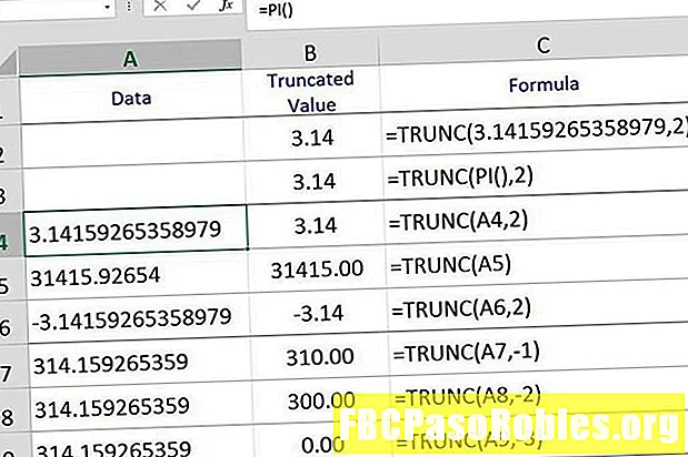 ວິທີການ ນຳ ໃຊ້ Function Excel TRUNC