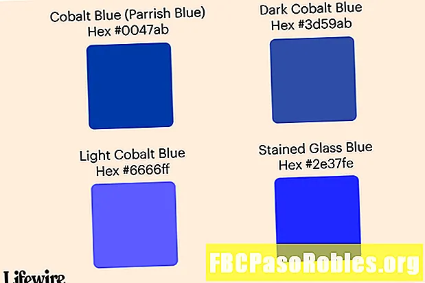 Fargen koboltblå og hvordan brukes den i publisering - Programvare
