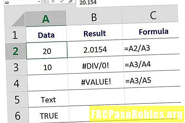 La definición de un valor en Excel
