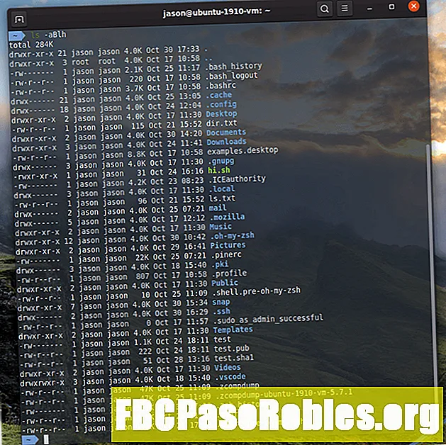 Използване на командата ls за списък на файлове в Linux